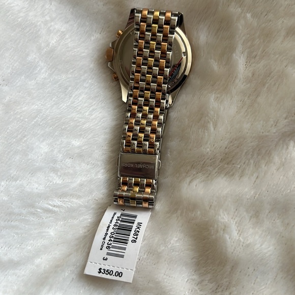 Michael Kors Everest tri-tone Chronograph silver dial watch MK 5876 - Picture 5 of 7